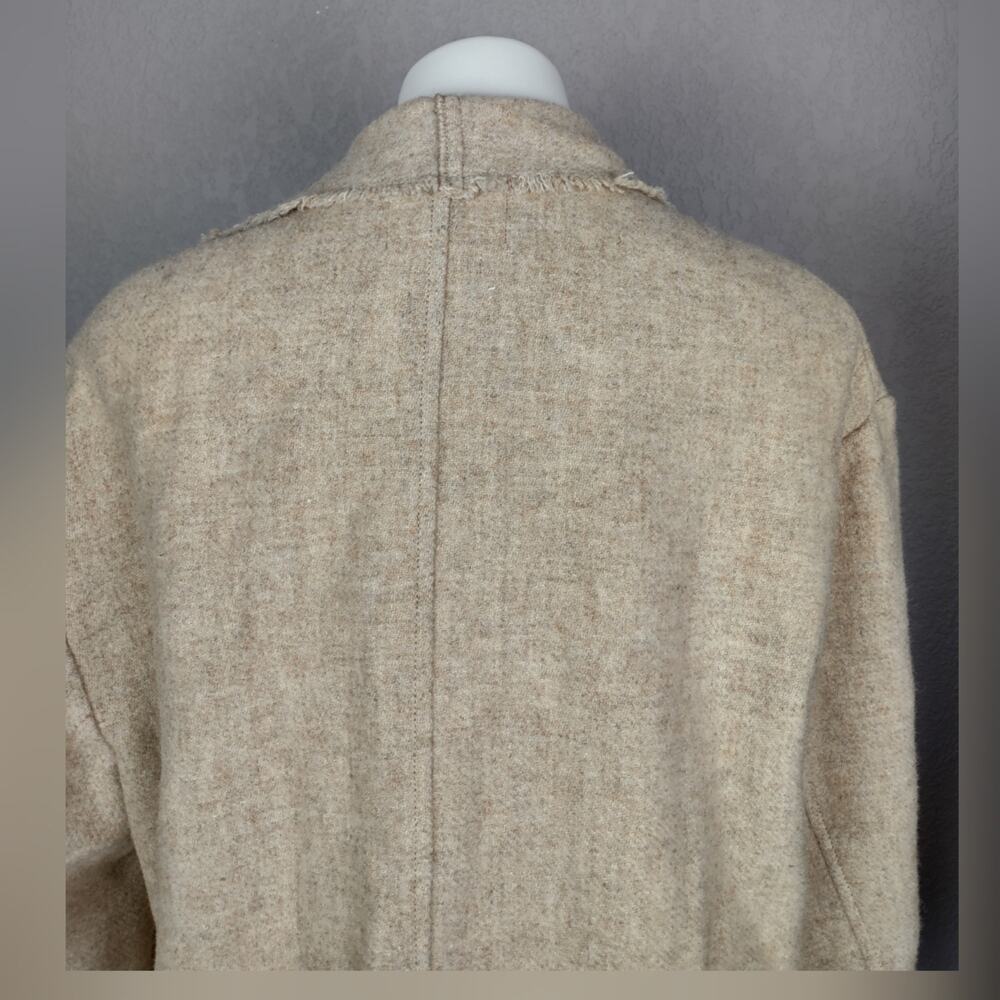 ISABEL MARANT ÉTOILE Fleminigli Fringed Felt Blanket Wool Blend Jacket Size 38 - Picture 10 of 16